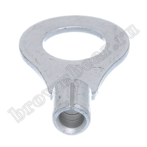 Клемма кольцевая обжимная тип "O" 6.4 мм, на провод 1.5 - 2.5 мм², неизолированная, кратно 100шт. TR-2-6 фото 4