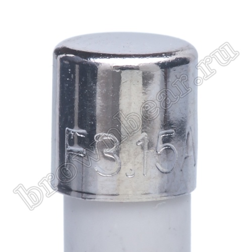 Предохранитель 5х20 мм, цилиндрический, керамический, сверхбыстрый, 3.15А/250В(UBM) фото 6