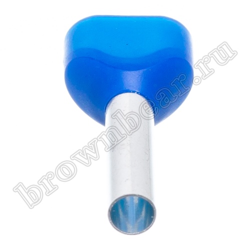 Наконечник штыревой втулочный изолированный НШВИ2 13 мм, под опрессовку на провод 2.5 мм², упаковка 100шт. TIC2-2.5-13 фото 2