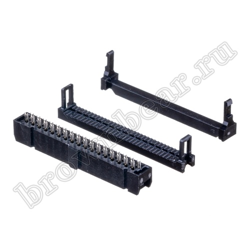 Разъем IDC 2х17 розетка на плоский кабель, шаг 2.54мм IDC-34 фото 6