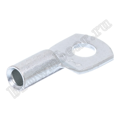 Клемма кольцевая обжимная тип "O" прямоугольная 4.3 мм на провод 2.5 - 4.0 мм², неизолированная, кратно 100шт. TRC-3.5-4 фото 3