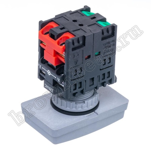 Кнопка управления пуск-стоп, с подсветкой, без фиксации, НЗ/НР, зеленая/красная TN2IT2WN-1AB фото 8