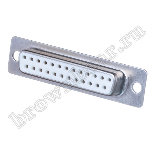 Разъем D-SUB 25 контактов, гнездо на кабель, пайка DB-25F