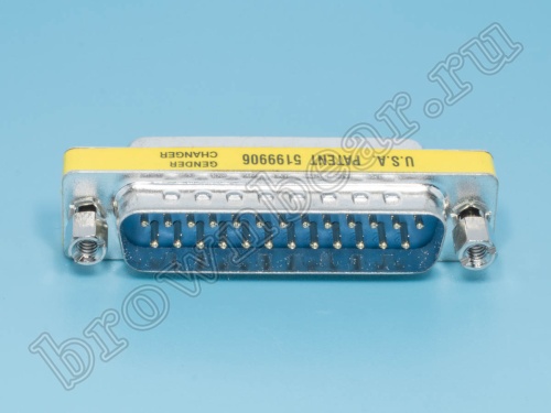 Переходник мини D-SUB 25 вилка - D-SUB 25 вилка GCM-25MM фото 3