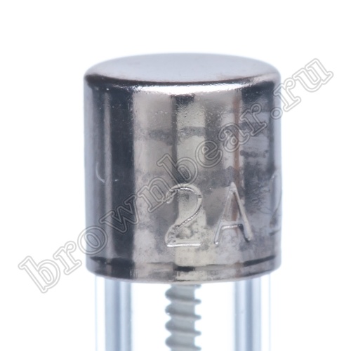 Предохранитель 5х20 мм, цилиндрический, стеклянный, с задержкой, 2А/250В (GSL) фото 6