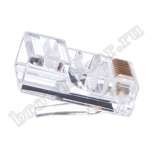 Разъём RJ-45 8P8C, для круглого одножильного кабеля TPR-8P8C-S2 фото 3
