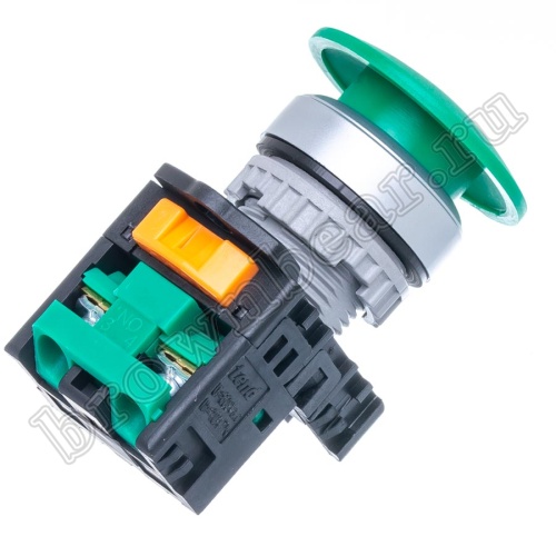 Кнопка управления грибок, без фиксации, d 38 мм, НР, зеленая TN2BMG-1A фото 4