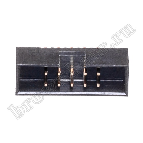 Разъем IDC 2х5 вилка на плату, шаг 2мм BH2-10 фото 2