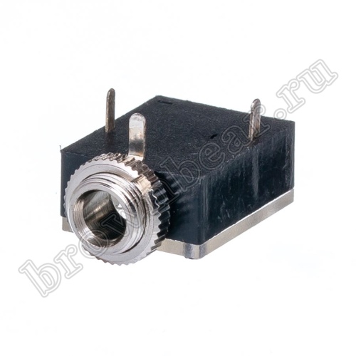 Разъём 3.5мм гнездо mini Jack на приборный блок, стерео, 3 контакта AUB-11