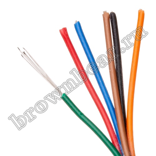 Кабель сигнальный коммуникационный 3 провода, 26AWG, бухта 50м, неэкранированный, серый - фото 4