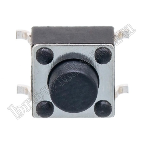 Кнопка тактовая SMD, 6х6 мм, h=5 мм, 4 контакта SWT-34-50 фото 5