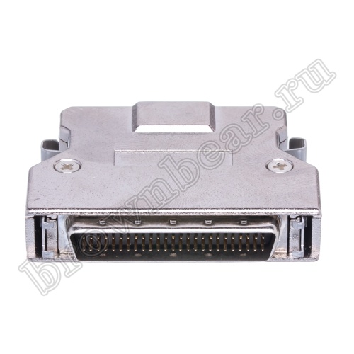 Разъем Micro D-SUB 50 контактов, вилка на кабель с корпусом, пайка MD-50M фото 5