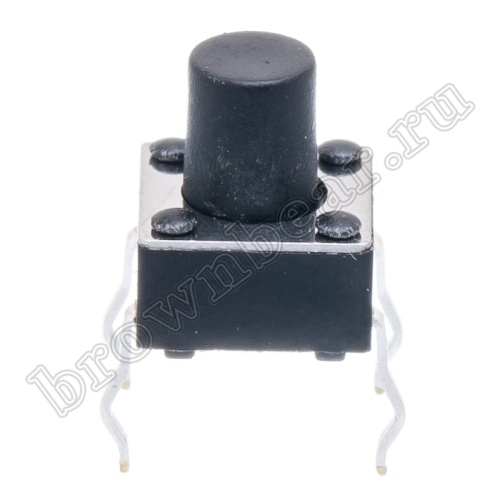 Кнопка тактовая 6х6 мм, h=7.3 мм, 4 контакта SWT-2-73 фото 7