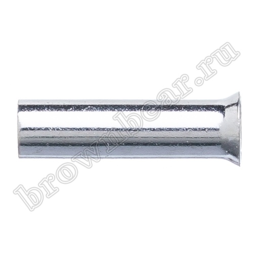 Кабельный наконечник штыревой втулочный НШВ 12 мм, под опрессовку на провод 4.0 мм², упаковка 100шт. TC-4.0-12 фото 2