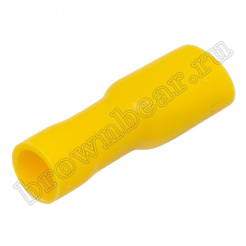 Клемма плоская обжимная 6.3 мм, гнездо на провод 4.0 - 6.0 мм², полностью изолированная, кратно 100шт., РПИ-М TAI-5.5FI фото 3