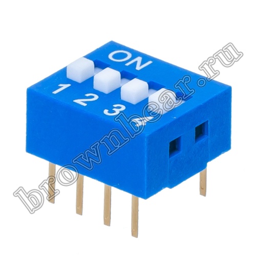 Переключатель Dip-Switch 4 контактных группы, (B001C) SWD1-4