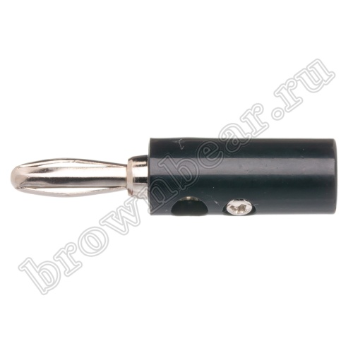 Разъем Banana штекер, тип 1, черный фото 6