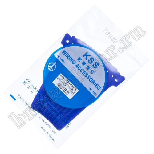 Стяжка (хомут) на липучке 135х12 мм, многоразовая, синяя, упаковка 20 шт. MGT-135BE фото 5