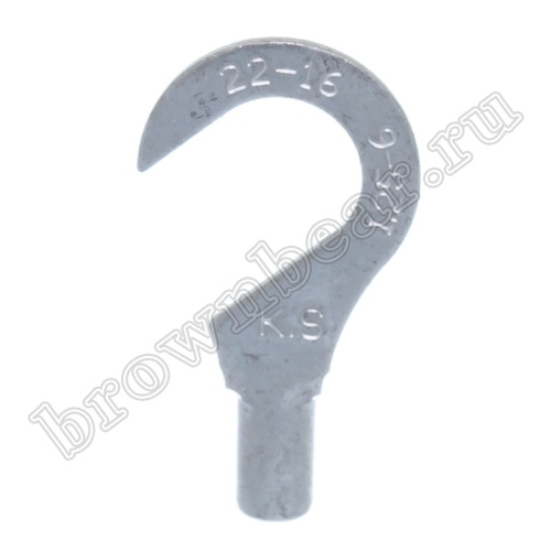 Клемма крюк тип "C" 6.4 мм на провод 0.5 - 1.5 мм², неизолированная, кратно 100шт TC-1.25-6 фото 5
