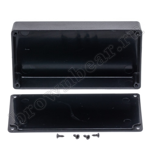 Корпус для РЭА пластиковый 112 х 58 х 22 мм, черный фото 3