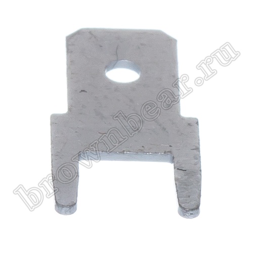 Клемма плоская 4.8 мм, вилка на плату, кратно 100шт., РП-П TA-4.8M фото 4