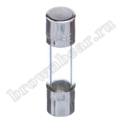 Предохранитель 5х20 мм, цилиндрический, стеклянный, сверхбыстрый, 0.5А/250В (UFE) фото 3