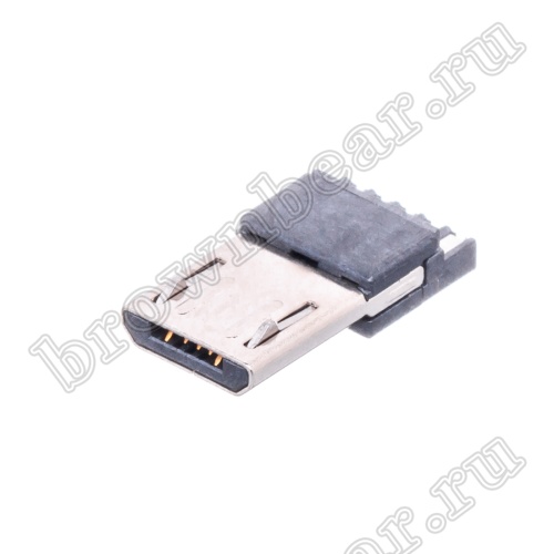 Разъем micro USB, вилка на кабель без корпуса, 5 контактов USB/Mc-SP/2