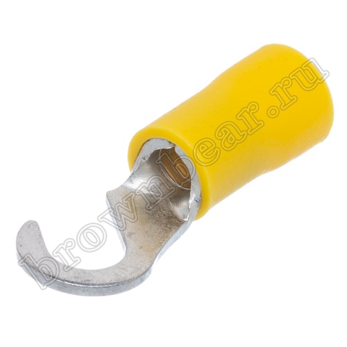 Клемма крюк тип "C" 5.3 мм на провод 4.0-6.0 мм², изолированная, кратно 100шт. TCI-5.5-5