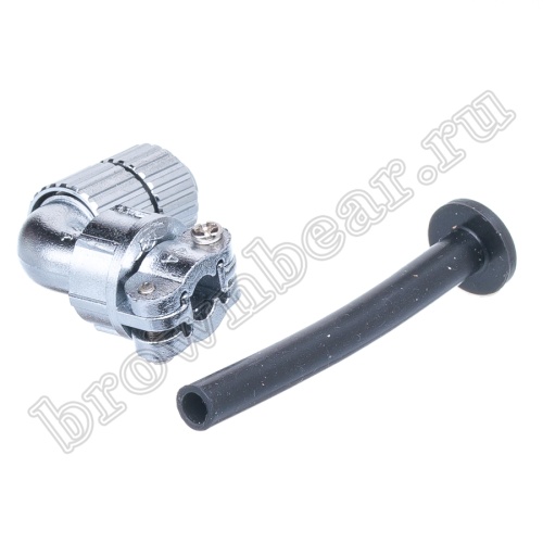 Разъём М14 2 контакта вилка на кабель, прямой угол фото 3