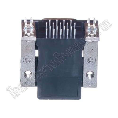 Разъем D-SUB  спаренный  9 контактов, вилка-вилка на плату, прямой угол DRN-09M/09M-A фото 4