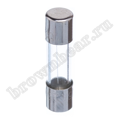 Предохранитель 5х20 мм, цилиндрический, стеклянный, быстрый, 3.15А/250В (GFE) фото 2