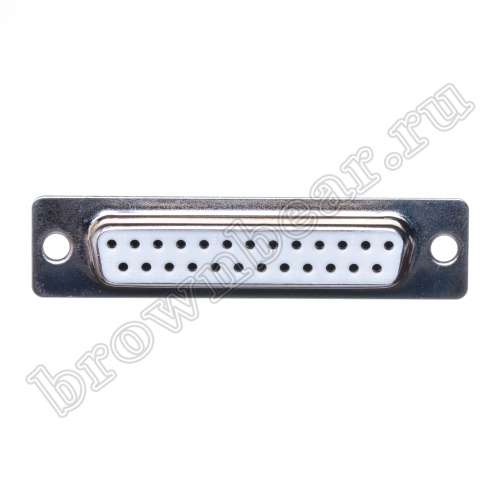 Разъем D-SUB  25 контактов, гнездо на плату, вертикальный DBB-25F фото 3