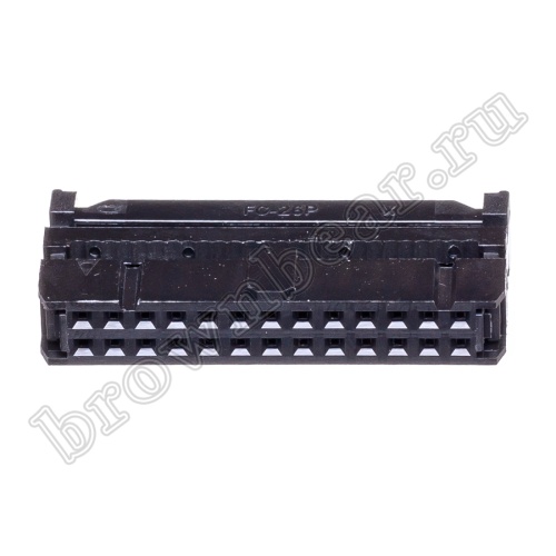 Разъем IDC 2х13 розетка на плоский кабель, шаг 2.54мм IDC-26 фото 2