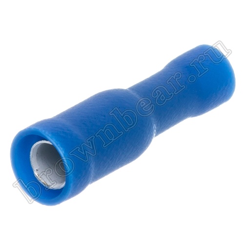 Клемма штекерная обжимная тип "B" 4.0 мм, гнездо на провод 1.5 - 2.5 мм², изолированная, кратно 100шт. TBI-2-4F