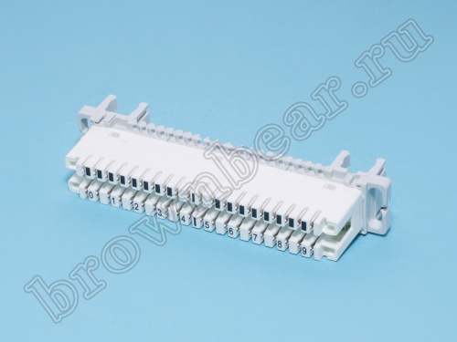Плинт 10 пар тип KRONE, размыкаемый, PROFIL, нумерация 0..9 