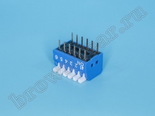 Переключатель Dip-Switch 6 контактных групп, пиано  фото 4