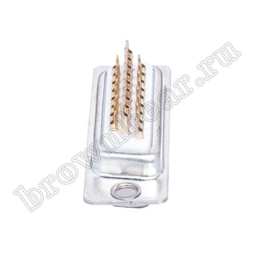 Разъем D-SUB  26 контактов высокой плотности, гнездо на кабель, пайка DHS-26F фото 2