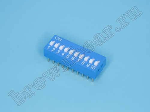 Переключатель Dip-Switch 10 контактных групп