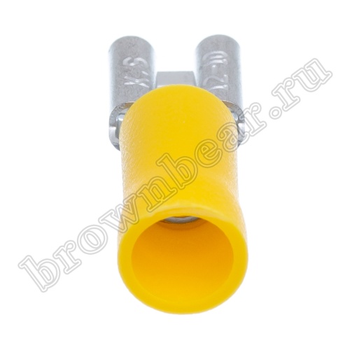 Клемма плоская обжимная 6.3 мм, гнездо на провод 4.0 - 6.0 мм² , изолированная, кратно 100шт., РПИ-М TAI-5.5F фото 2