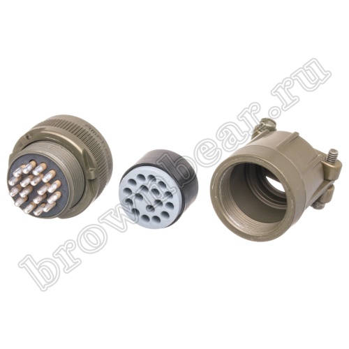 Разъём Amphenol серии MS, 17 контактов, розетка на кабель, тип 20, резьбовой MS3106E-20-29S фото 5