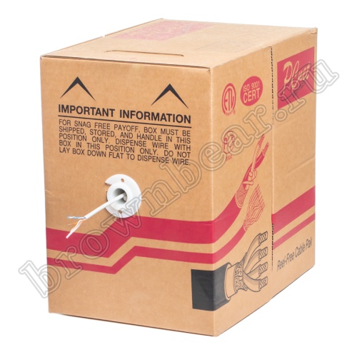 Кабель Витая пара, 2 пары, медный, 5 категория, серый, PCnet, бухта 305м PCnet фото 6