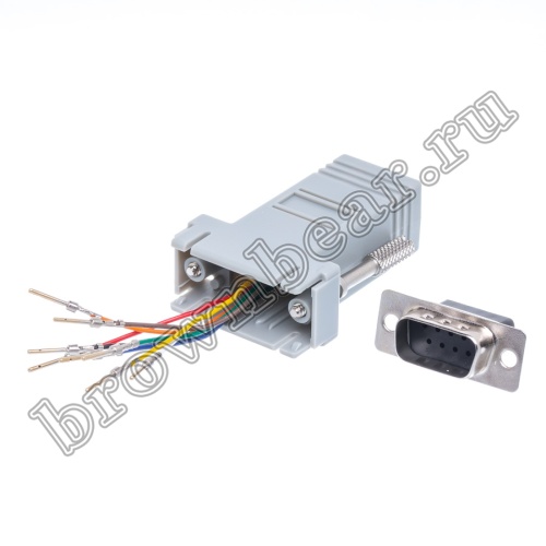 Переходник D-SUB 9 вилка - RJ45 гнездо GC-9MT8 фото 7