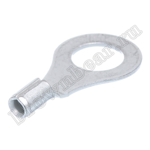 Клемма кольцевая обжимная тип "O" 6.4 мм, на провод 0.25 - 1.5 мм², неизолированная, кратно 100шт. TR-1.25-6 фото 4