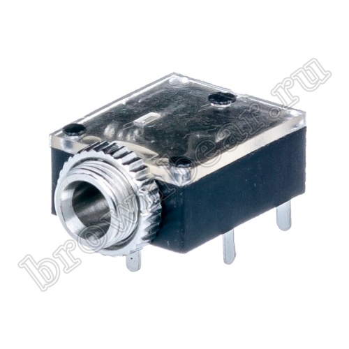 Разъём 3.5мм гнездо mini Jack на приборный блок, стерео, 5 контактов AUB-11/2 фото 7