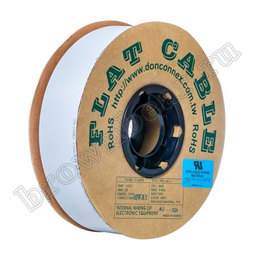 Кабель плоский, шлейф 40 проводников, шаг 1.27 мм фото 2