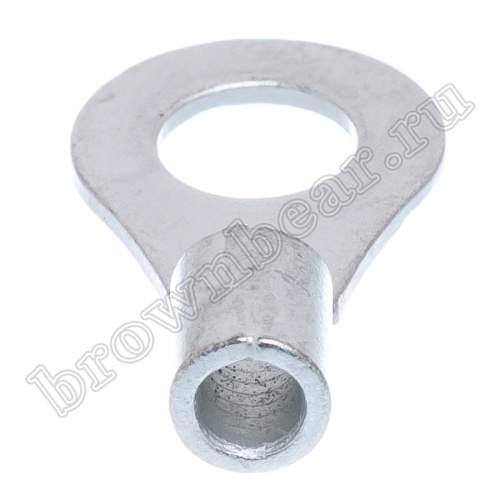 Клемма кольцевая обжимная тип "O" 6.4 мм, на провод 2.5 - 4.0 мм², неизолированная, кратно 100шт. TR-3.5-6 фото 4