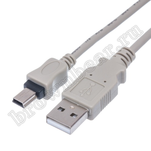 Кабель интерфейсный USB, type А - type mini USB, вилка - вилка, 1.8 метра фото 3