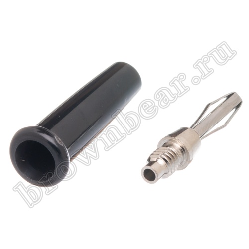 Разъем Banana штекер, тип 2, черный TS-2B фото 3