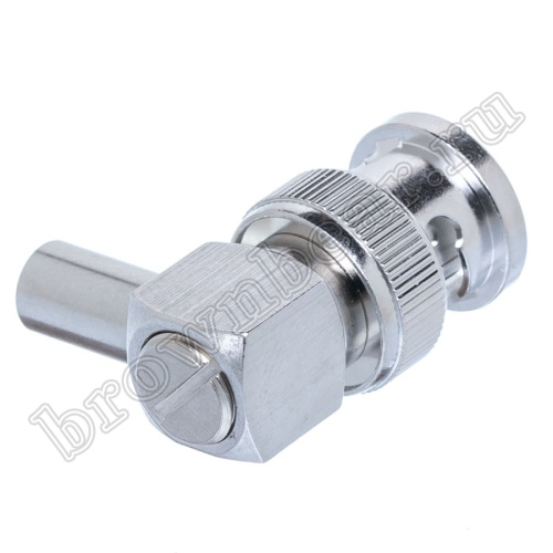 Разъем BNC штекер на кабель RG-58, угловой, обжим BNC-LC58P фото 3