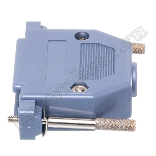 Корпус разъема D-SUB  25 контактов с удлиненными винтами, серый DPT-25C-G фото 2